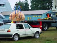 Hoffman's Pumpkin Drop on a Volkswagon - Oregon - Boomtruck by Santana Crane