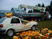 Hoffman's Pumpkin Drop on a Volkswagon - Oregon - Boomtruck by Santana Crane