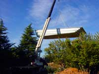 Setting an Inground Pool Project - Boomtruck by Santana Crane
