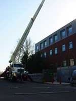 Oregon State University Cooling Tower - Corvallis, Oregon - Boomtruck by Santana Crane