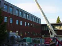 Oregon State University Cooling Tower - Corvallis, Oregon - Boomtruck by Santana Crane