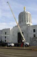 Oregon State Capitol Building Project - Salem, Oregon - Boomtruck by Santana Crane