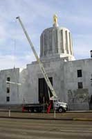 Oregon State Capitol Building Project - Salem, Oregon - Boomtruck by Santana Crane