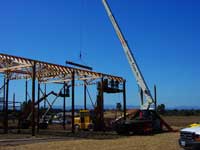 Barn Raising Project - Setting Trusses by Santana Crane