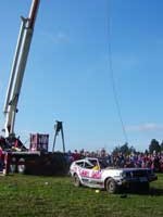 Pumpkin Drop on Car - Fir Point Farms - Aurora, Oregon by Santana Crane