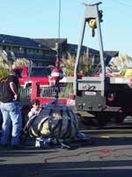 Pumpkin Drop on Hearse - Chinook Winds Casino - Lincoln City, Oregon by Santana Crane