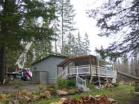 Fallen Tree on House Cleanup After Major Storm in Oregon by Santana Crane